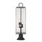 Z-Lite Sana 3 Light Outdoor Pier Mounted Fixture, Black And Seedy 592PHBR-553PM-BK - alternate 3